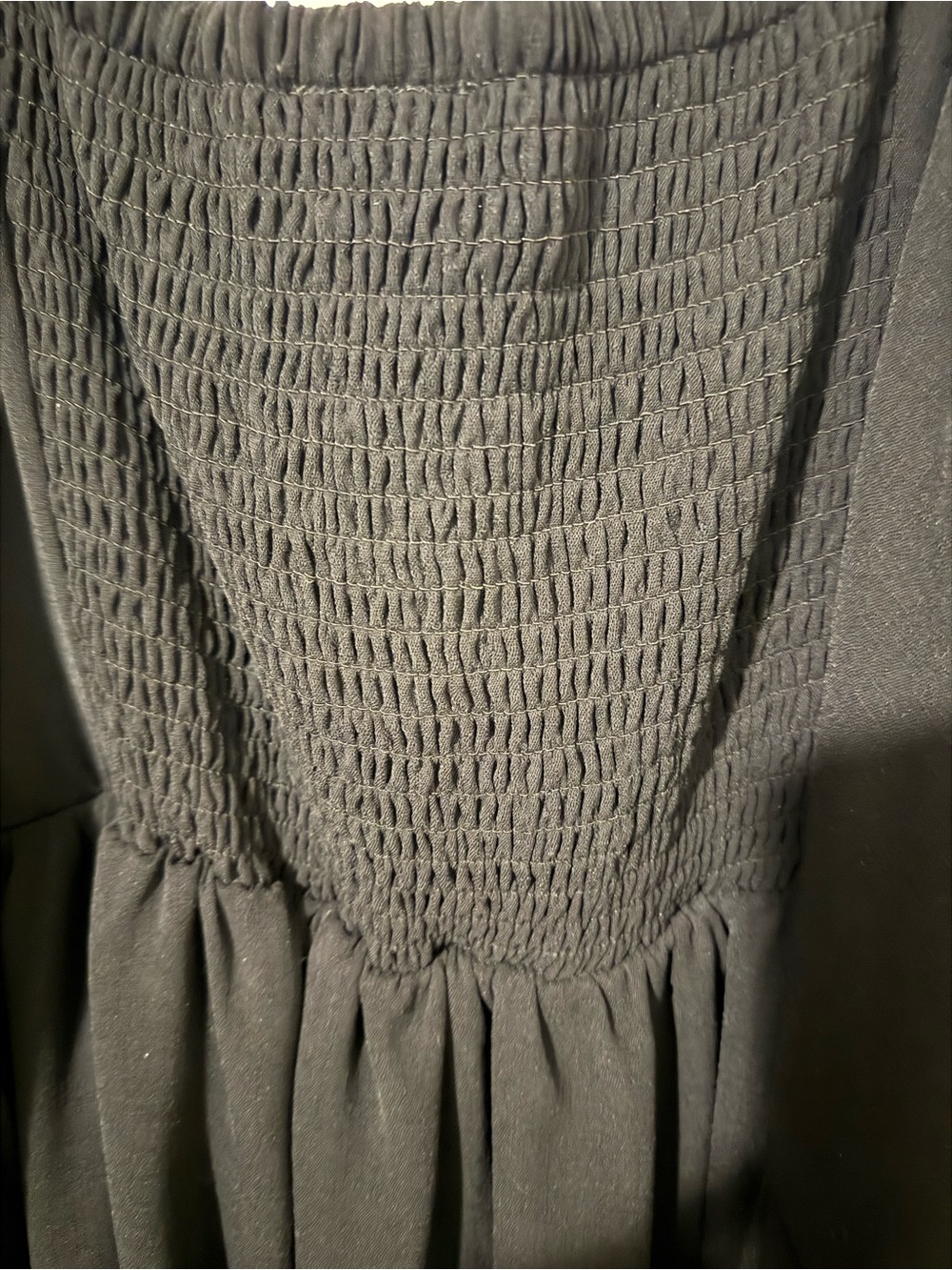 torrid Black Button-Front Midi Dress with Ruffle Hem - Picture 5 of 7